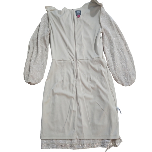 Vince Camuto Woman's Dress Leopard-print Tie-detail Blouson long sleeves Mini - Picture 10 of 12